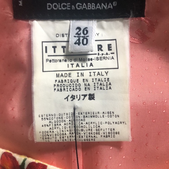 Dolce & Gabana Floral Print Evening Jacket - Picture 9 of 12